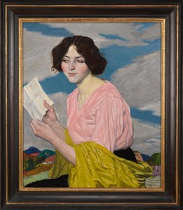 Der Liebesbrief (Porträt von Dora Labbette) ca. 1918