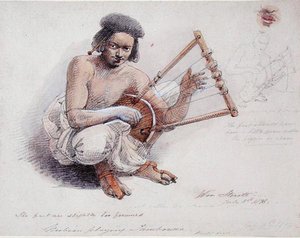 Nubier spielt Tamburin, 8. Juli 1878 von William Strutt