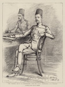 Der Sirdar, Sir H H Kitchener, und sein ADC, Bimbashi J K Watson von William T. Maud