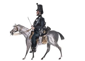 Dr. S der Rifle Brigade, auf dem Marsch