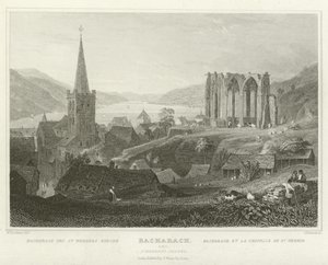 Bacharach und St. Werners Kapelle von William Tombleson