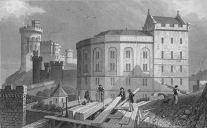 Ostseite des Bridewell und Haus des Gefängnisdirektors, Edinburgh, 1829