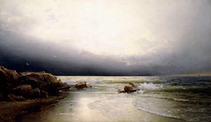 Lands End - Küste von New Jersey, 1887 von William Trost Richards