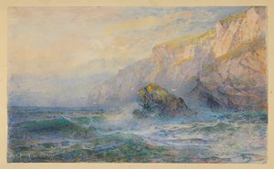 Studie nach "At Icart Point, Guernsey" von William Trost Richards