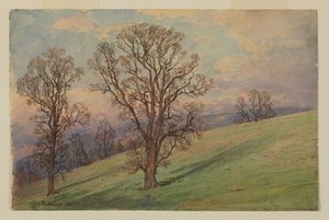 Studie der Landschaft, Chester County, PA von William Trost Richards