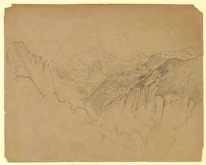 Studie der Landschaft, Lauterbrunnen, Schweiz