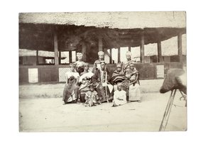 Einheimische Häuptlinge und Harem, Mendi-Land