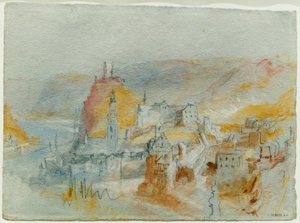 Cochem von oberhalb des Endertals aus gesehen von Joseph Mallord William Turner