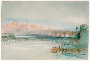 Regensburg von jenseits der Donau aus gesehen