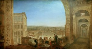 Rom, vom Vatikan aus. Raffaelle begleitet von La Fornari von Joseph Mallord William Turner