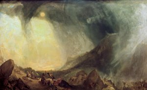 Schneesturm: Hannibal und seine Armee überqueren die Alpen von Joseph Mallord William Turner