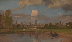 Oxford vom Fluss mit der Christ Church im Vordergrund