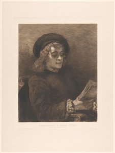 Rembrandts Sohn Titus. Nach Rembrandt. Verlag der Gesellschaft für vervielfältigende Kunst in Wien von William Unger