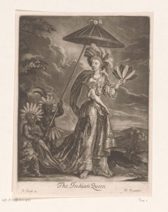 Porträt von Anne Bracegirdle als Königin von William Vincent