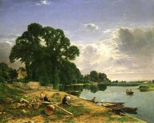 Auf der Themse, ca. 1870 von William W. Gosling