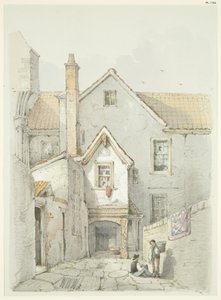 Altes Haus, das früher in der Nähe der Kathedrale von Bristol stand von William W. Wheatley