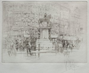 Charing Cross: Die Statue von Karl I. von William Walcot