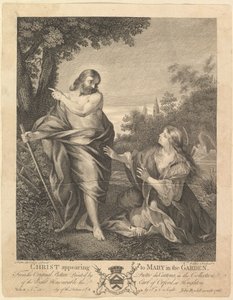 Christus erscheint Maria im Garten, vor 1766 von William Walker