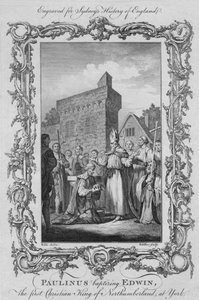 Paulinus tauft Edwin, den ersten christlichen König von Northumberland, in York, 1773