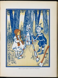 Dorothy, der Blechmann und die Vogelscheuche.
