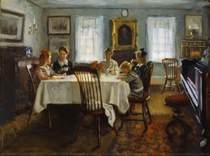 Die Familie Gilchrist beim Frühstück, 1916