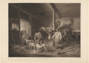Der erste September, Morgen von William Ward after George Morland