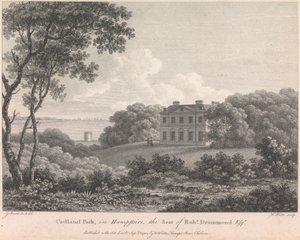 Cadland Park, in Hampshire, der Sitz von Robert Drummond, Esquire (veröffentlicht von W. Watts); Seite 56 (Band Eins) von William Watts
