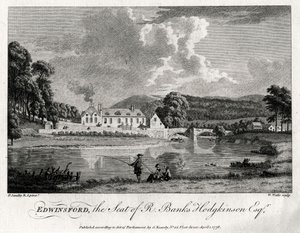Edwinsford, der Sitz von R. Banks Hodgkinson Esq, Carmarthenshire, 1776 von William Watts