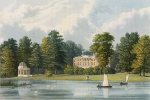 Hampton House, graviert von Richard Gilson Reeve, veröffentlicht 1828