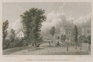 Sir Richard Steeles Cottage, Haverstock Hill von William Westall
