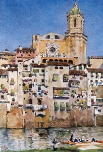 Gerona, die Kathedrale von William Wiehe Collins