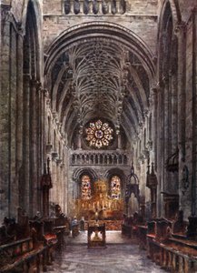 Oxford, Christchurch. Innenraum des Kirchenschiffs von William Wiehe Collins