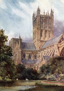Wells, Kathedrale und die Teiche
