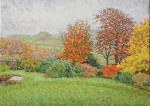 Herbstlandschaft, Regen, 2007