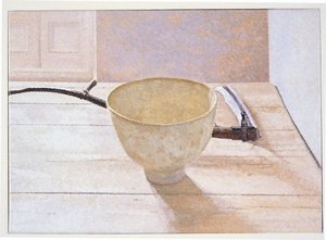 Stillleben: Sense und Schale