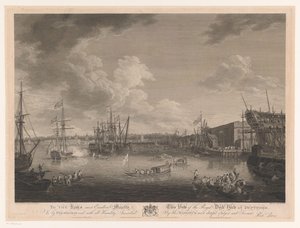 Ansicht der Werft von Deptford