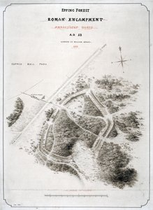 Römisches Lager im Epping Forest, Essex, 1876