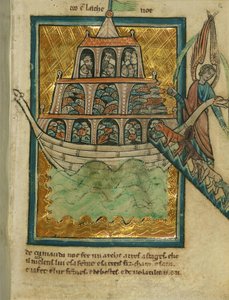 Die Tiere betreten die Arche Noah, ca. 1250 von William de Brailes