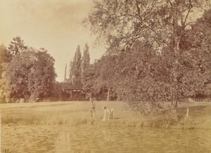 Teich in der Nähe eines Landhauses von Willoughby Wallace Hooper