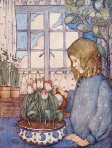 Kinderbuch der Gartenarbeit: Ein Zimmergarten im Frühling