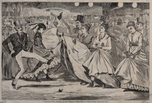 Ein Pariser Ball - Tanzen im Mabille, Paris von Winslow Homer