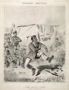 Kampagnenskizzen: Unser fröhlicher Koch, 1863