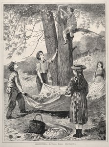 Kastaniensammeln, 1870