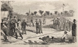Cricketspieler auf dem Boston Common, 1859