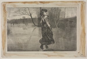 Eine Figur schneiden von Winslow Homer