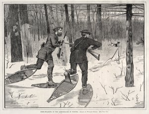 Hirschjagd in den Adirondacks im Winter von Winslow Homer