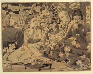 Internationale Teeparty, ca. 1867 von Winslow Homer