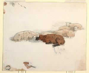 Schafe ruhend, 1878 von Winslow Homer