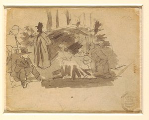 Soldaten beim Zelten, 1862
