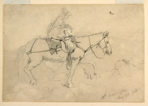 Studie für "Reitweg, Weiße Berge", 24. August 1868